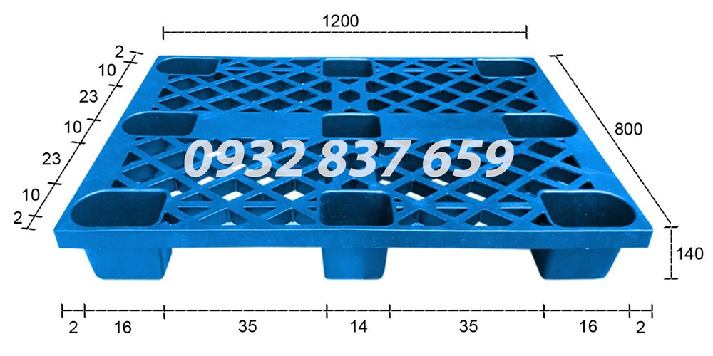 Pallet nhựa mẫu 112